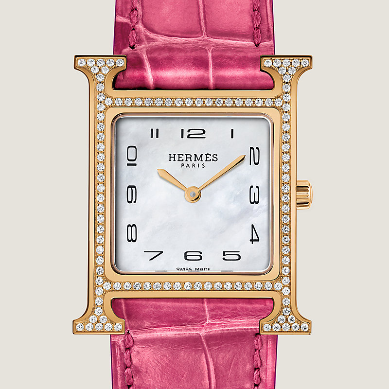 Hermes h watch with diamonds new arrivals