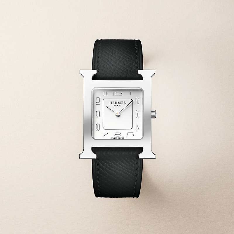 Heure H watch, Medium model, 30 mm - Green | Hermès USA