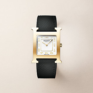 Heure H watch, Medium model, 30 mm - Beige | Hermès USA