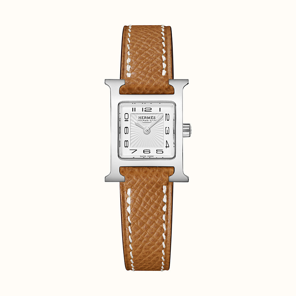 hermes h watch gold