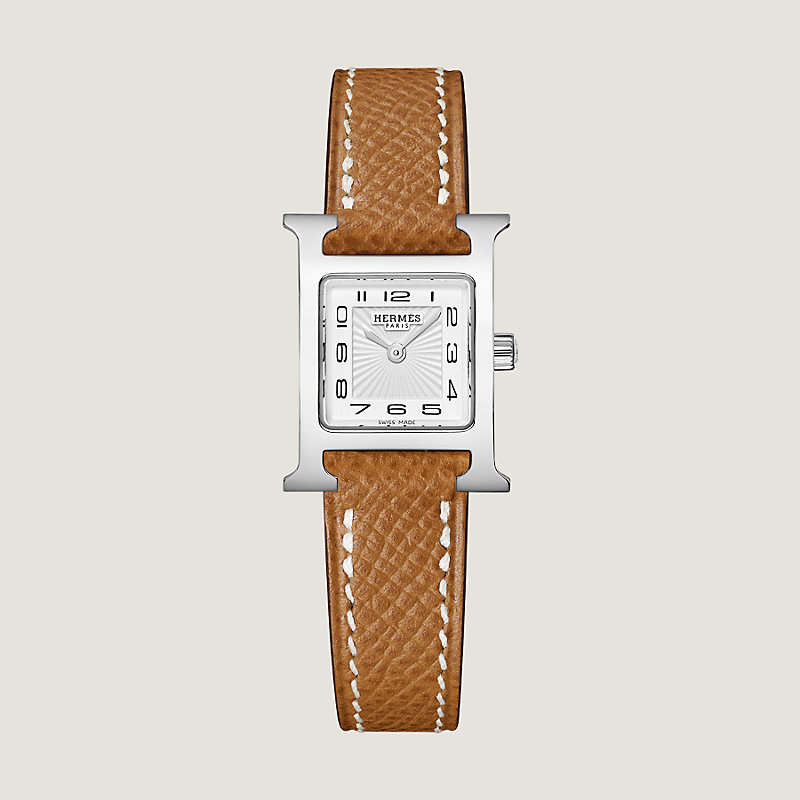【HERMES 】エルメスアワーHウォッチミニモデル21 mm イエロー HERMES 】エルメスアワーHウォッチミニモデル21 mm イエロー