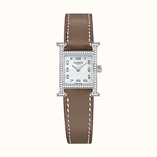 hermes watch diamond brown