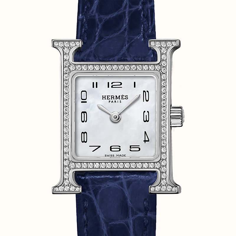 hermes h hour diamond watch