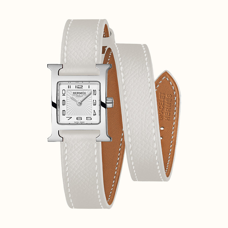 hermes h hour double tour watch