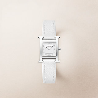 Heure H watch, Mini model, 21 mm - Brown | Hermès UAE