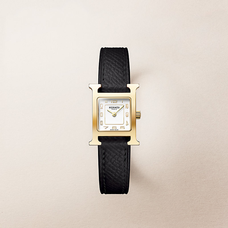 HERMES 上品 エレガント ダイヤモンド Hウォッチ 21 mm Heure H Heure H watch, Mini model, 21 mm | Hermès USA