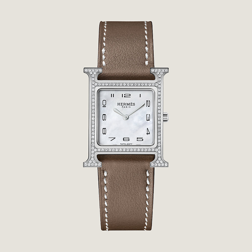 【HERMES 】アワーH ウォッチ スモールモデル25 mm ネイビー HERMES 】アワーH ウォッチ スモールモデル25 mm ネイビー