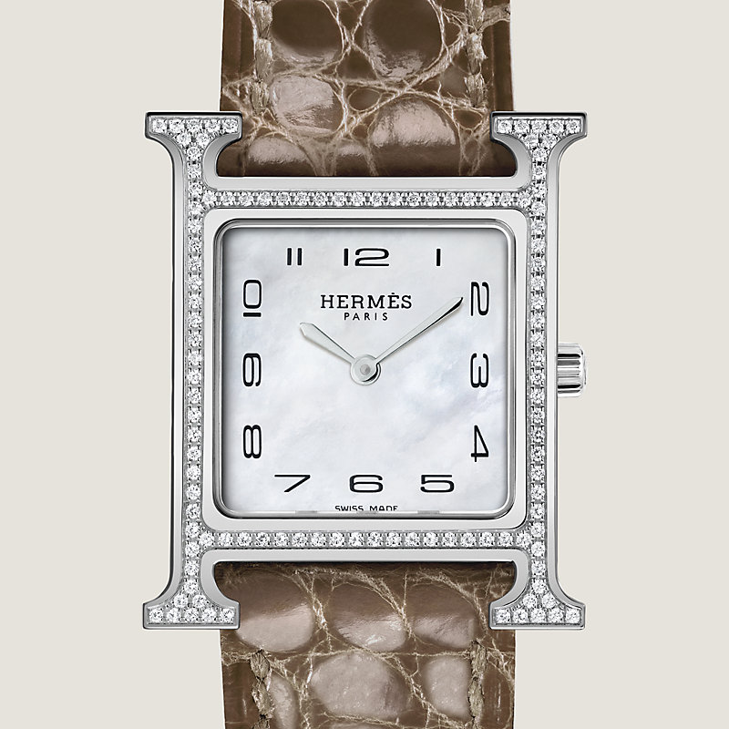 Hermes heure 2024 h watch diamonds