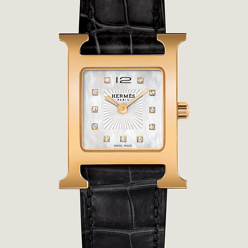 高級感溢れる 上客特注 エルメス Heure H ウォッチスモール 25mm Heure H watch, Small model, 25 mm | Hermès USA