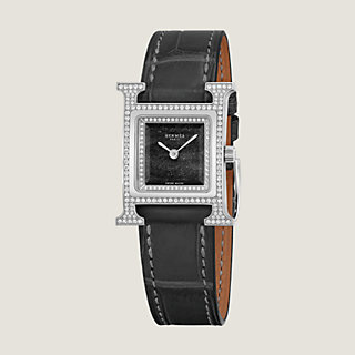 HERMES 腕時計 アワーH ウォッチ　スモールモデル25 mm　ブラウン HERMES 腕時計 アワーH ウォッチ スモールモデル25 mm ブラウン
