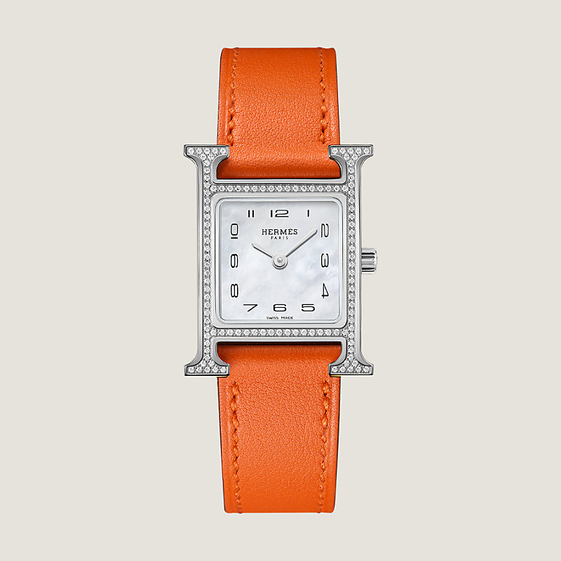 【HERMES 】アワーH ウォッチ スモールモデル25 mm イエロー Heure H watch, Small model, 25 mm | Hermès Mainland China