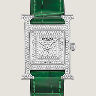 【HERMES 】アワーH ウォッチ スモールモデル25 mm グリーン Hermes Heure H Watch, Small Model, 25 MM | Neiman Marcus