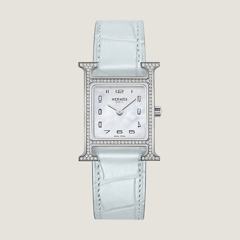 【HERMES 】アワーH ウォッチ スモールモデル25 mm ブラウン Heure H watch, Small model, 25 mm | Hermès Mainland China