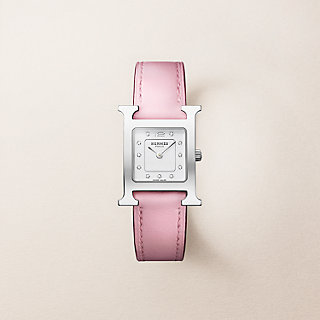 HERMES エルメス　Ｈウォッチ　替えベルト　サクラピンク heure-h-watch-small-model-25mm