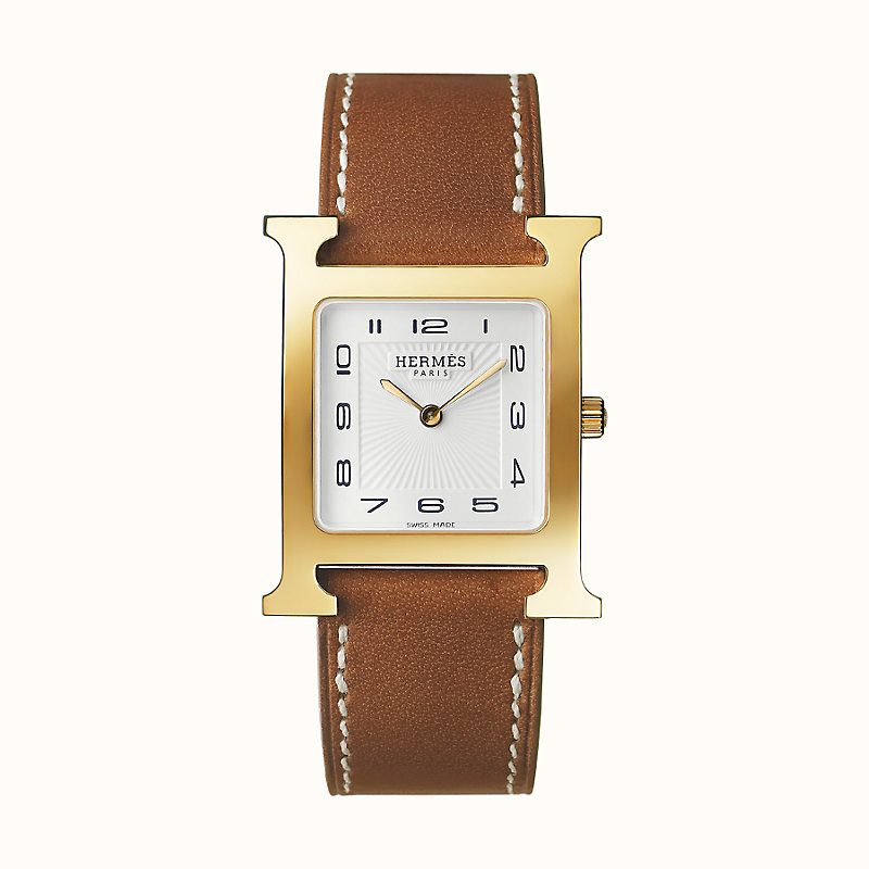 Heure H Watch Strap Single Tour, 26 x 26 mm, long | Hermès USA