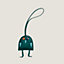 Hibouton charm, View: front, front, view 4 of 5