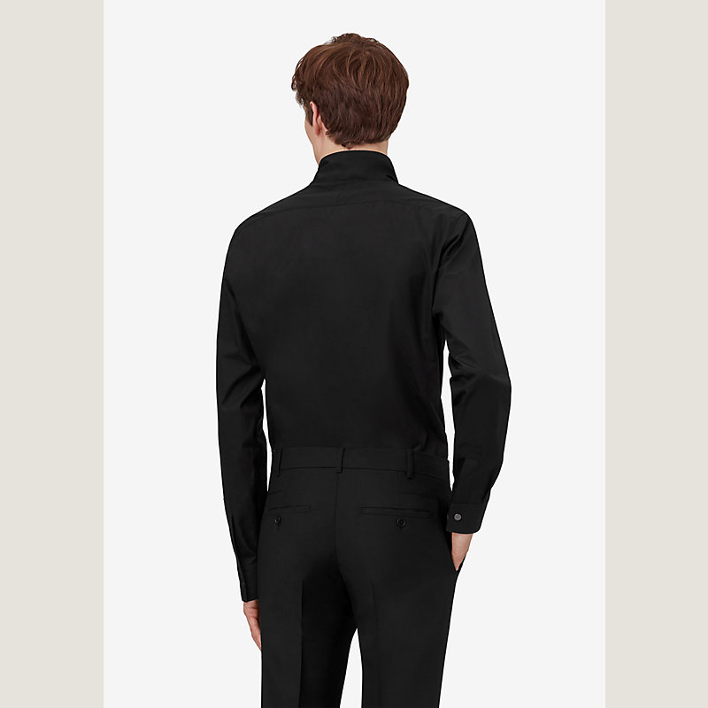 High collar fitted shirt