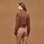 High collar sweater, View: Worn, worn, view 4 of 6