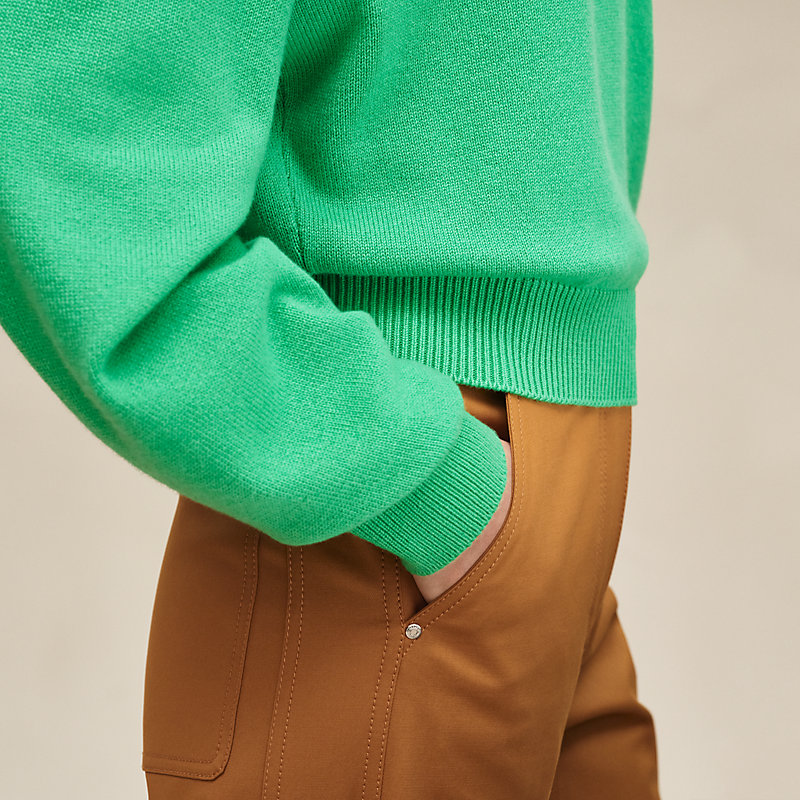 High collar sweater