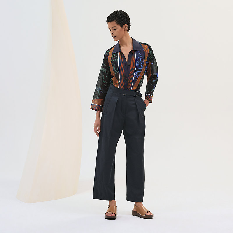 High-waisted chino pants | Hermès UK