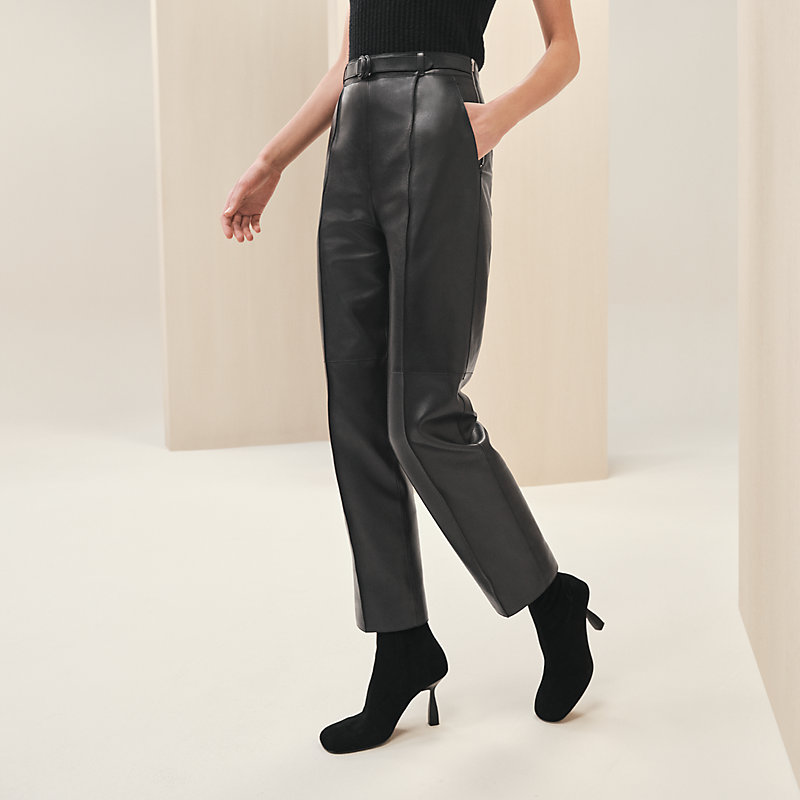 Zara Faux Leather Trousers with Belt