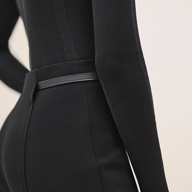High-waisted pants - Black | Hermès Saudi Arabia