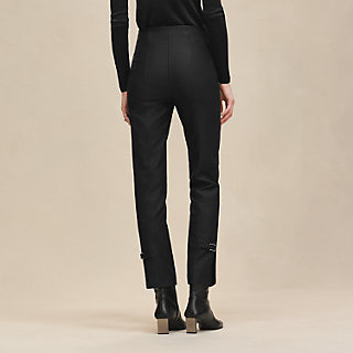 High-waisted pants - Black | Hermès Canada