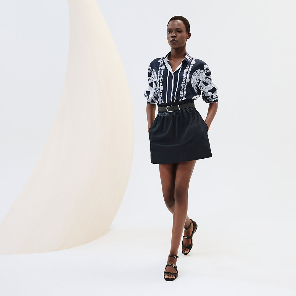 HERMES スカート High-waisted smocked skirt | Hermès USA