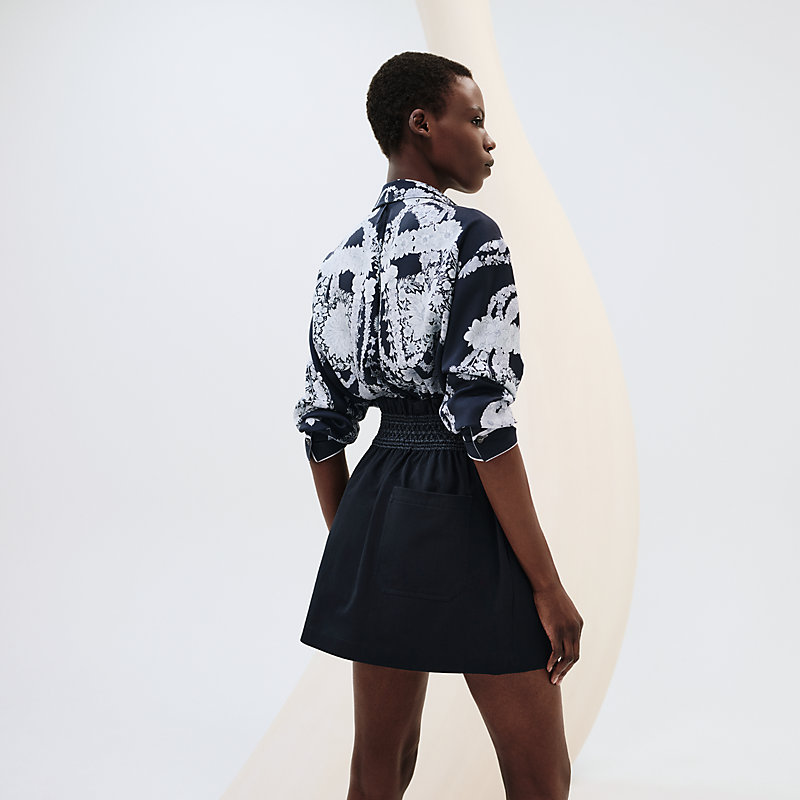 HERMES スカート High-waisted smocked skirt | Hermès USA