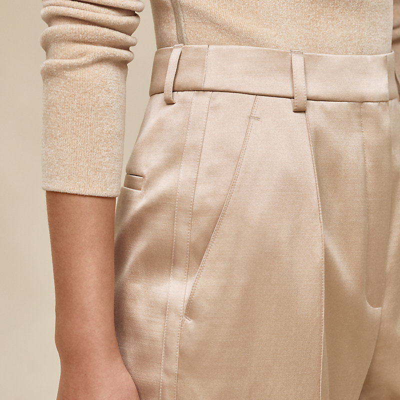 High-waisted wide pants