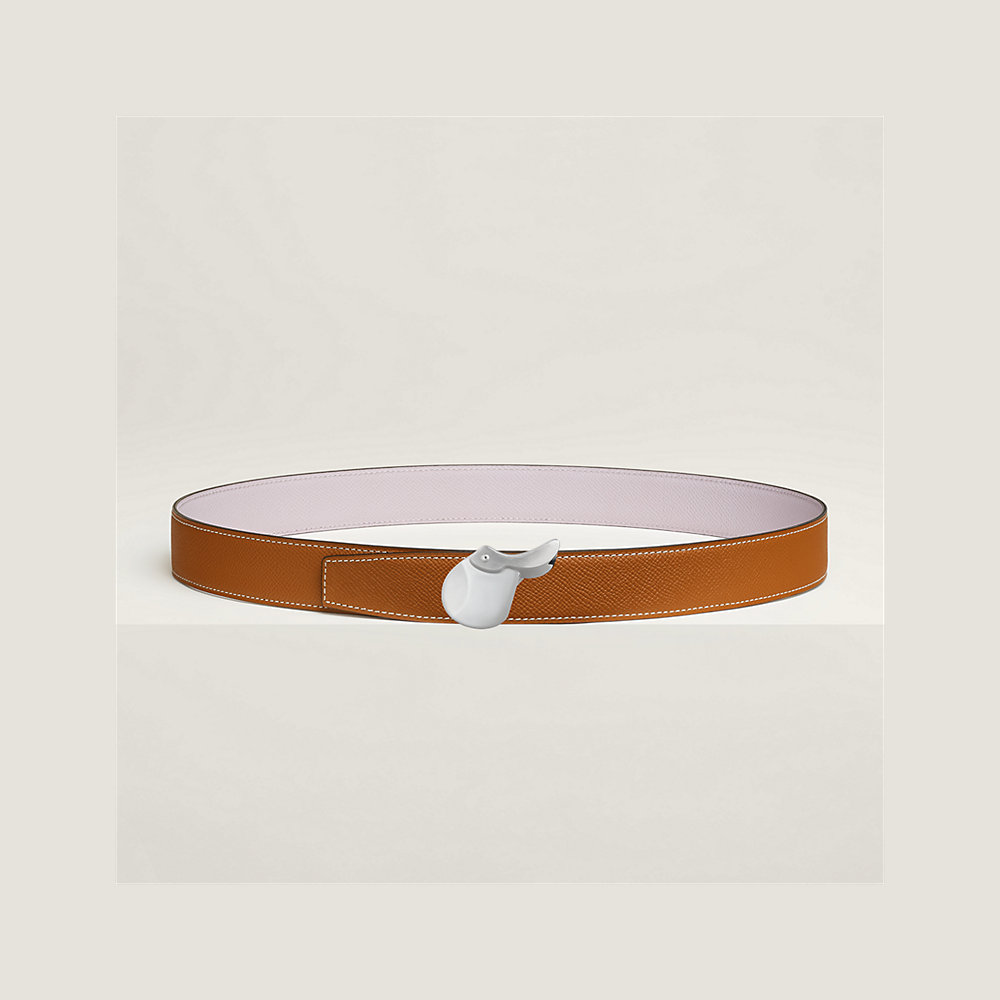 Hippolyte belt buckle & Reversible leather strap 32 mm | Hermès Australia