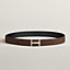 Hisseo belt buckle & Reversible leather strap 32 mm, view 2 of 3