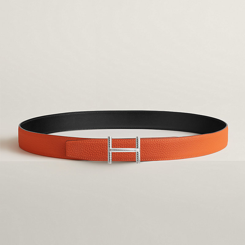 Hisseo belt buckle & Reversible leather strap 32 mm