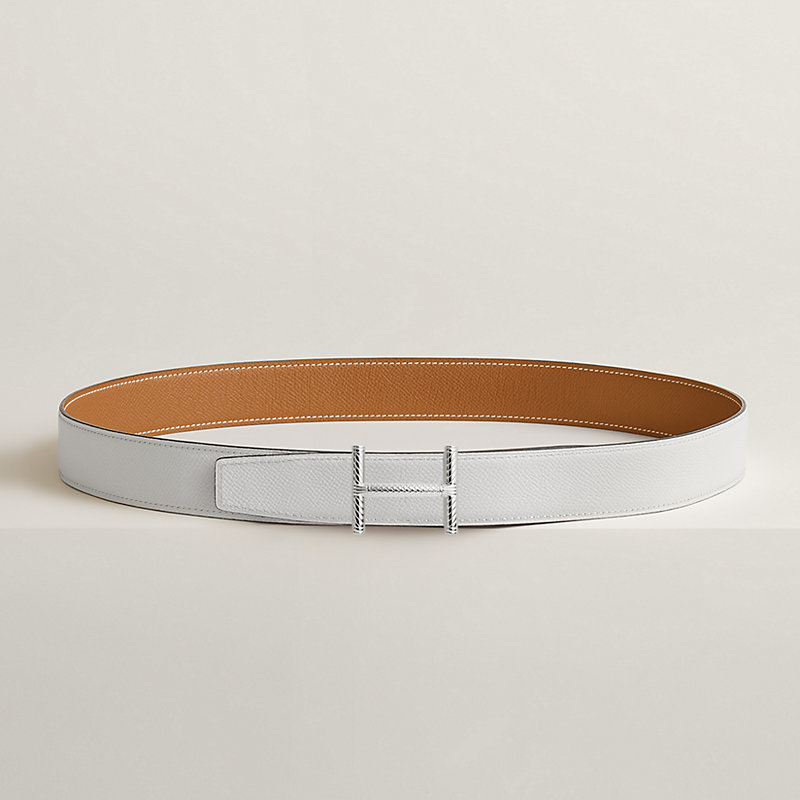 Hisseo belt buckle & Reversible leather strap 32 mm