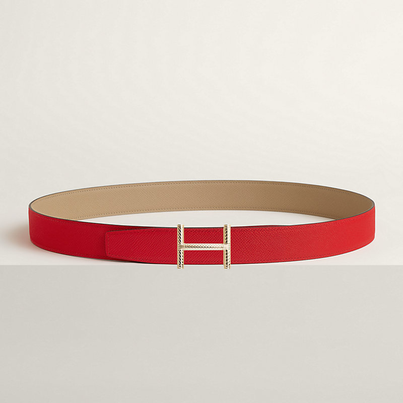 Hisseo belt buckle & Reversible leather strap 32 mm