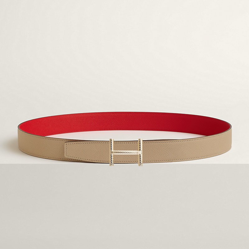 Hisseo belt buckle & Reversible leather strap 32 mm