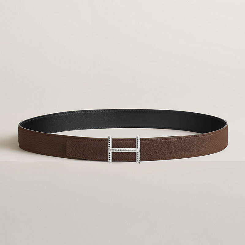 Hisseo 벨트 버클 & 리버서블 가죽 스트랩 32mm
