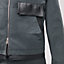 Hooded jacket with leather details, view 5 of 5