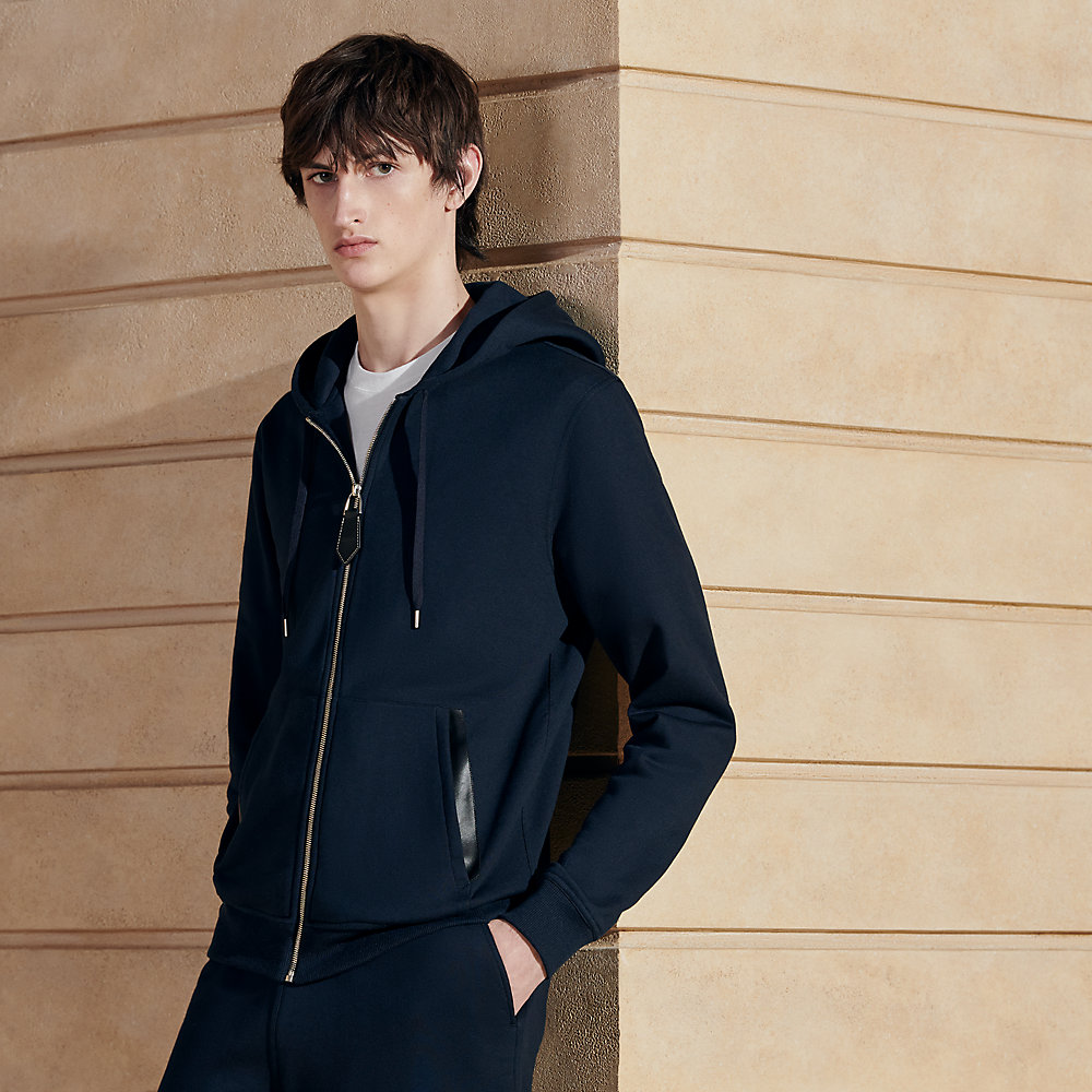 Hooded jogging sweater