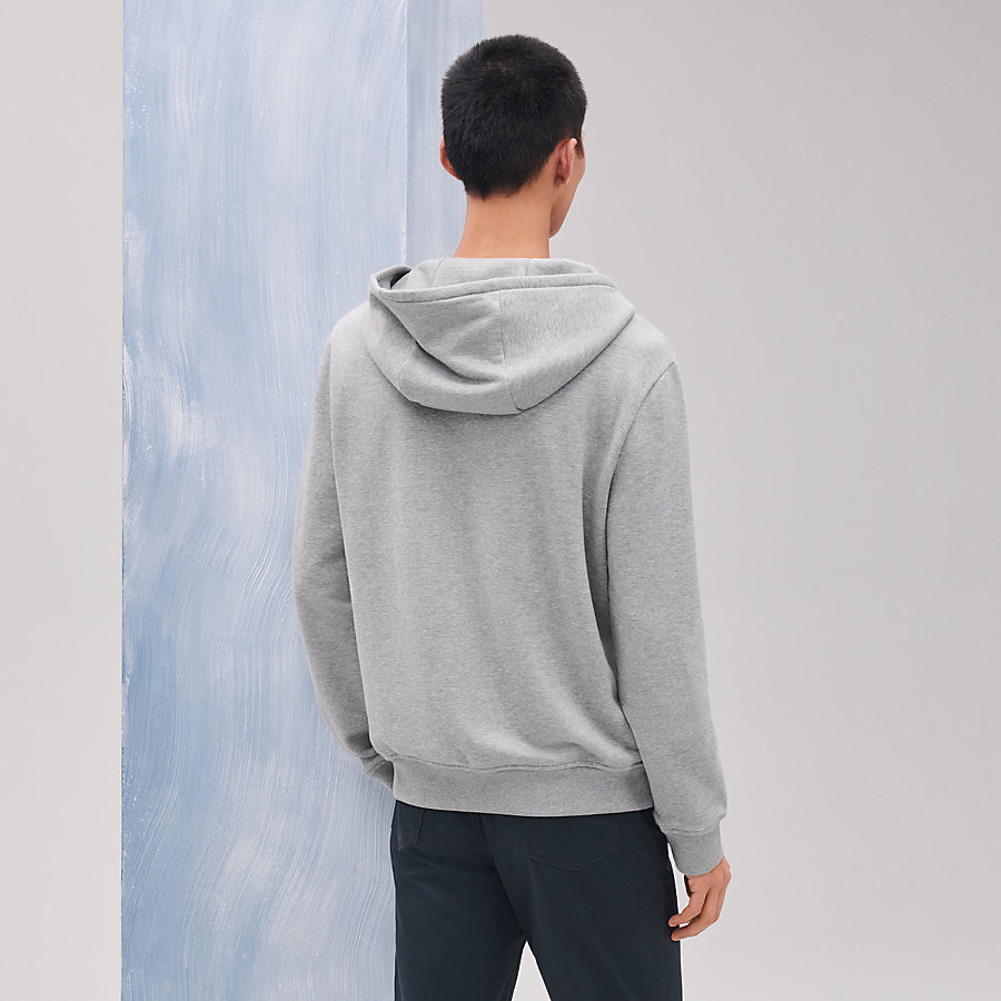 Hooded sweater with Clou de Selle detail | Hermès Macau SAR
