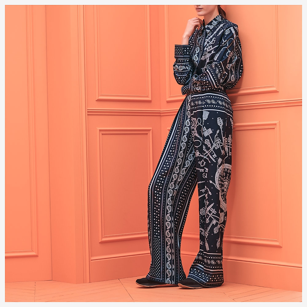 Hose Esprit Pyjama Mit Bandana Les Cles Print Hermes Deutschland