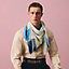 Ikat H Gourmand scarf 100, View: Worn, worn, view 2 of 3