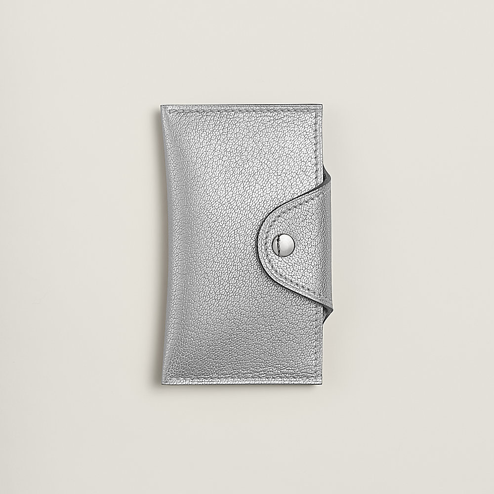 Iliade card holder - Grey | Hermès Canada