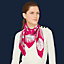 Index Palmarum scarf 90, View: Worn, worn, view 2 of 2