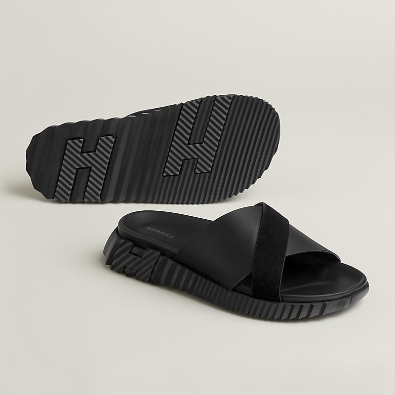 洗練された足元を演出 HERMES Sandales Infra サンダル HERMES◇《Infra》サンダル Infra sandal スエード ベージュ 靴