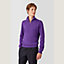 Inverted cashmere zip-neck sweater, View: Worn, worn, view 2 of 3
