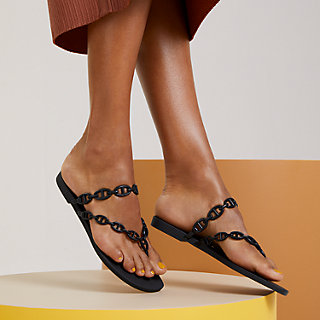 Island sandal Black Hermès USA