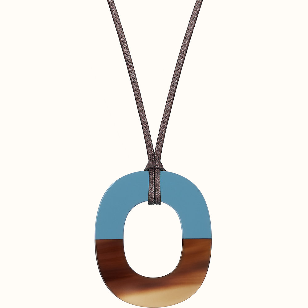 hermes horn necklace