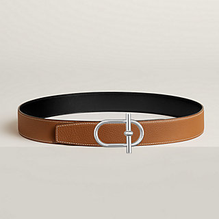 Ithaque belt buckle & Reversible leather strap 38 mm | Hermès USA