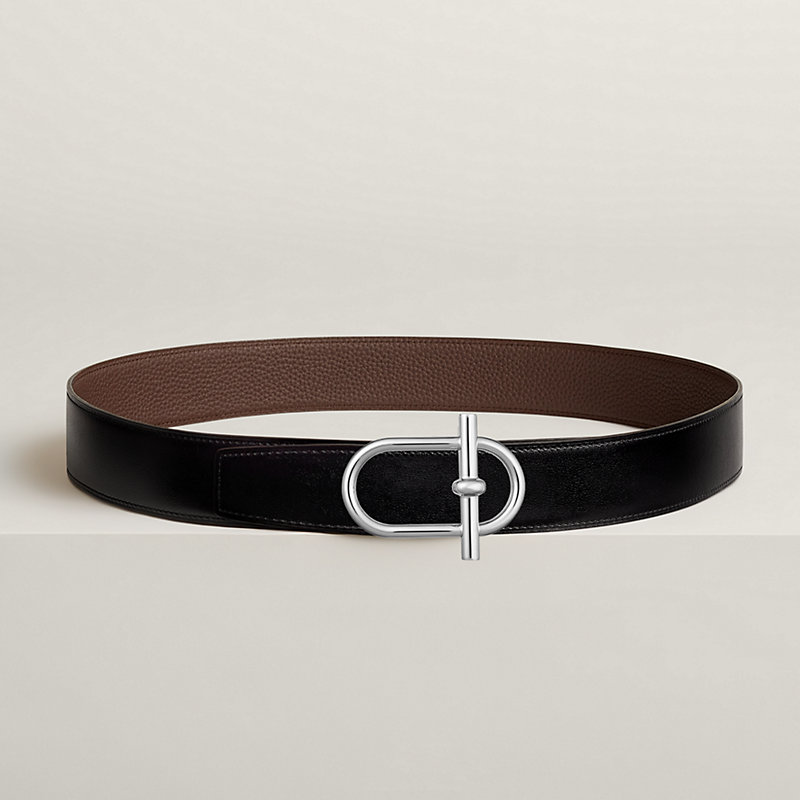Ithaque belt buckle & Reversible leather strap 38 mm | Hermès USA